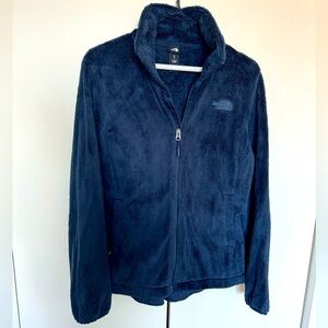 North Face fleece. Lightly worn. Navy blue